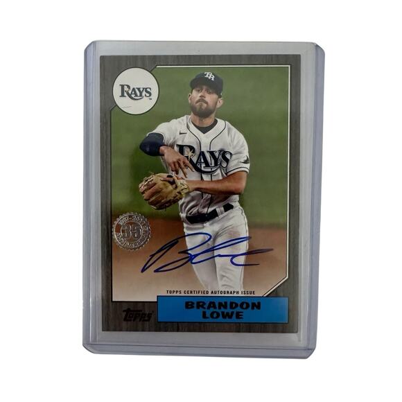 Brandon Lowe 2022 Topps 1987 Auto Rays 35th Anniversary Baseball Card #87BA-BL - Picture 1 of 4